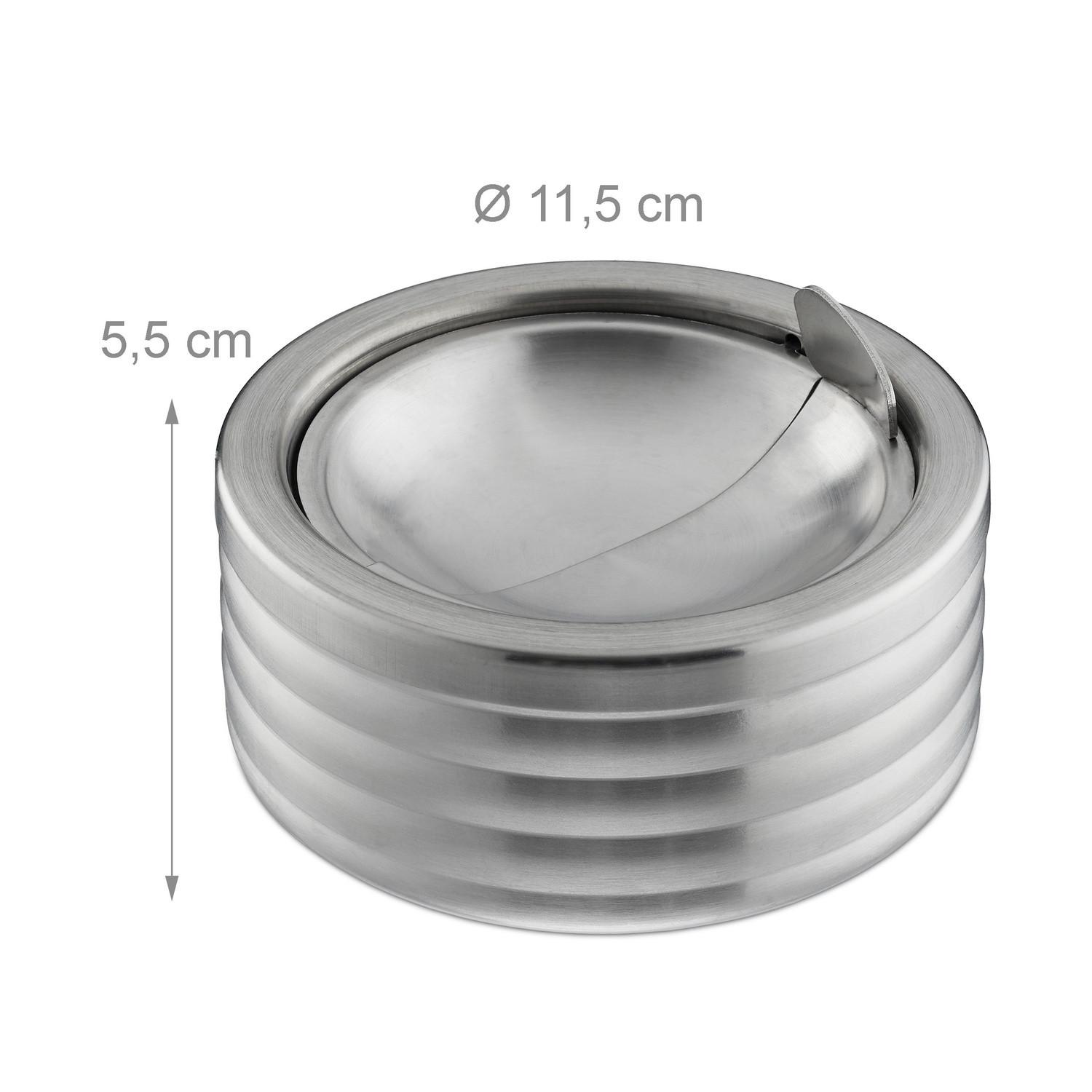 Northix Cendrier coupe-vent avec couvercle  