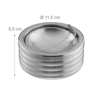 Northix Cendrier coupe-vent avec couvercle  