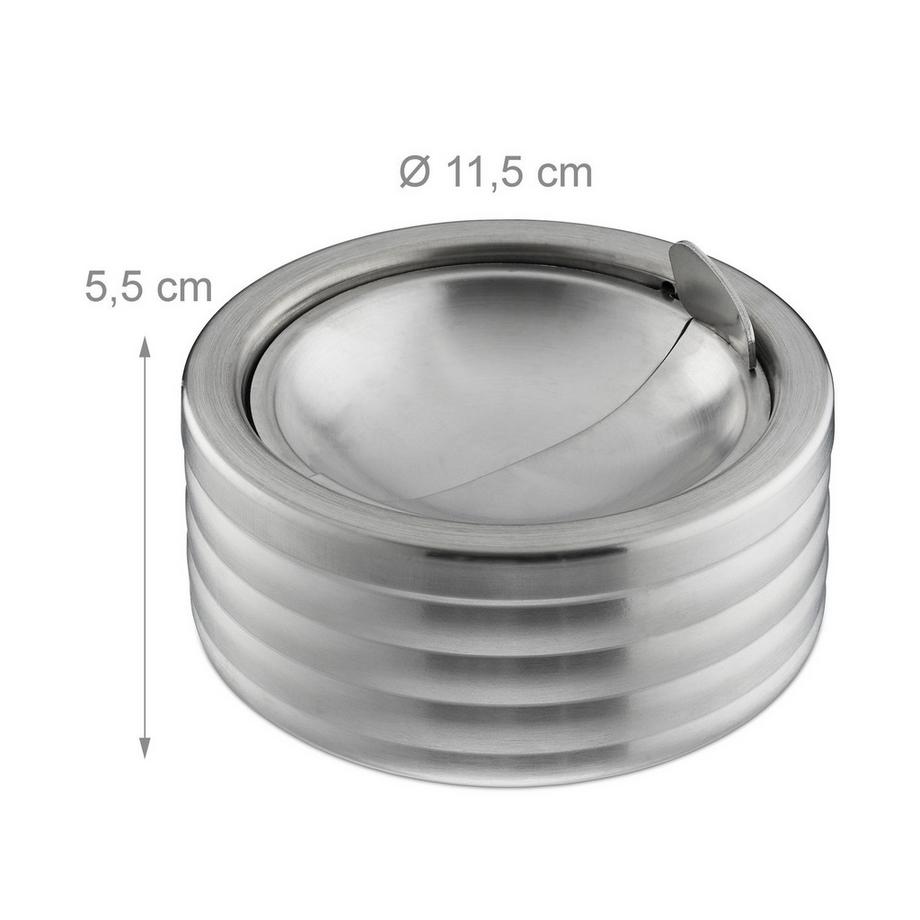 Northix Cendrier coupe-vent avec couvercle  