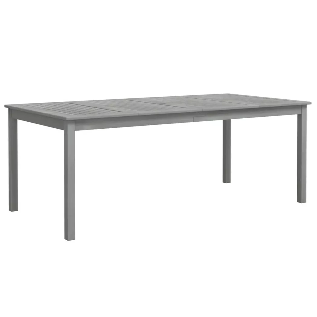 Table de jardin Gris 200x100x75 cm Bois d acacia solide