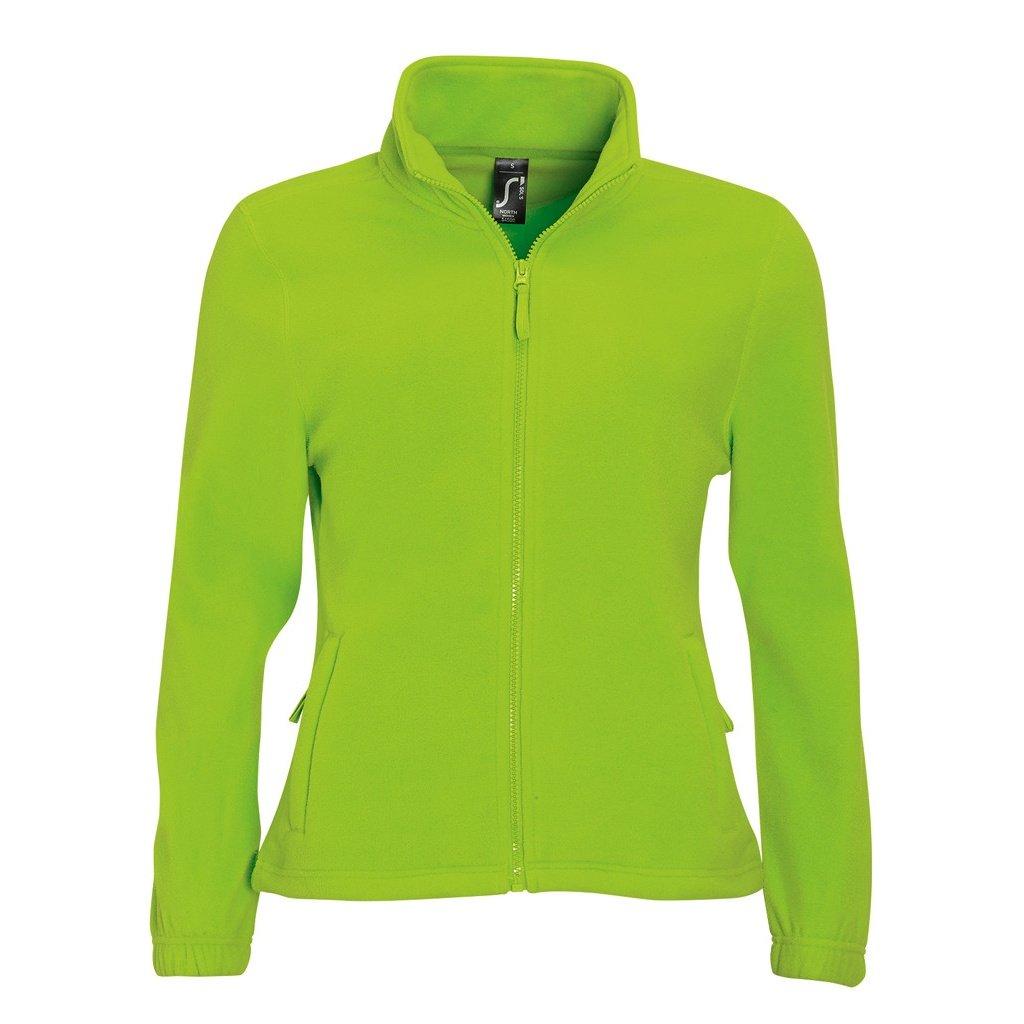 Image of North Fleecejacke Mit Durchgehendem Reißverschluss Damen Limone XXL