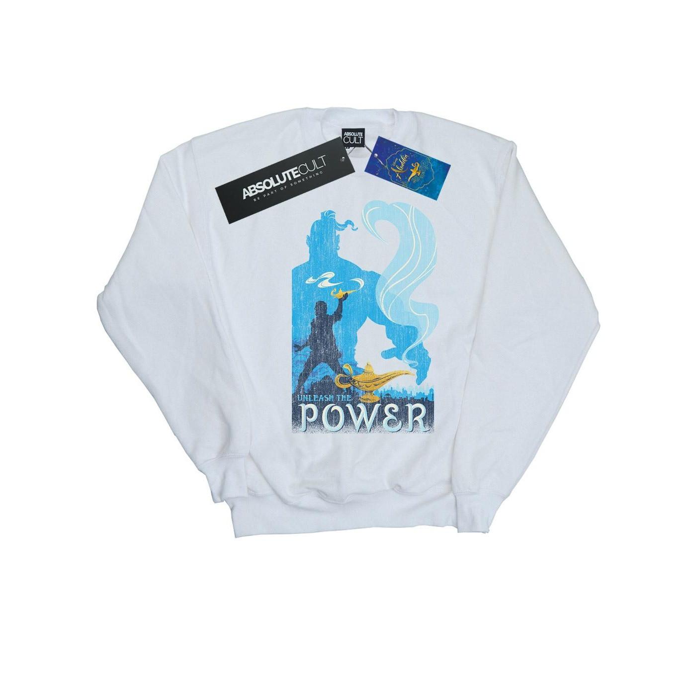Image of Aladdin Movie Unleash The Power Sweatshirt Damen Weiss L