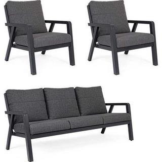 mutoni Salon de jardin truman anthracite (série de 3)  