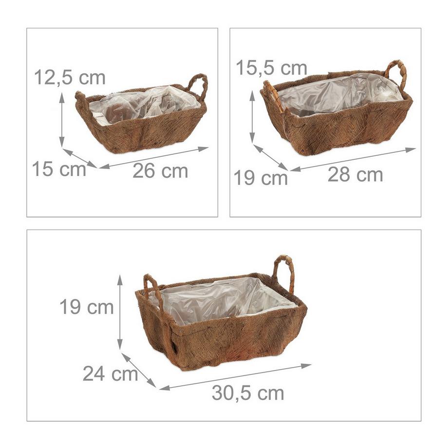 B2X Blumenkasten Balkon 3er Set  