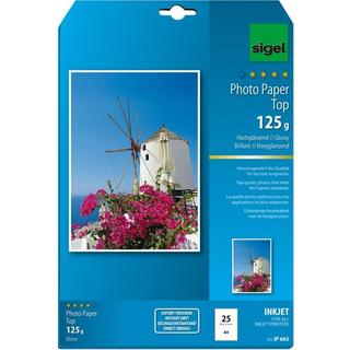 Sigel SIGEL InkJet Fotopapier A4 IP663 125g,glossy, weiss 25 Blatt  