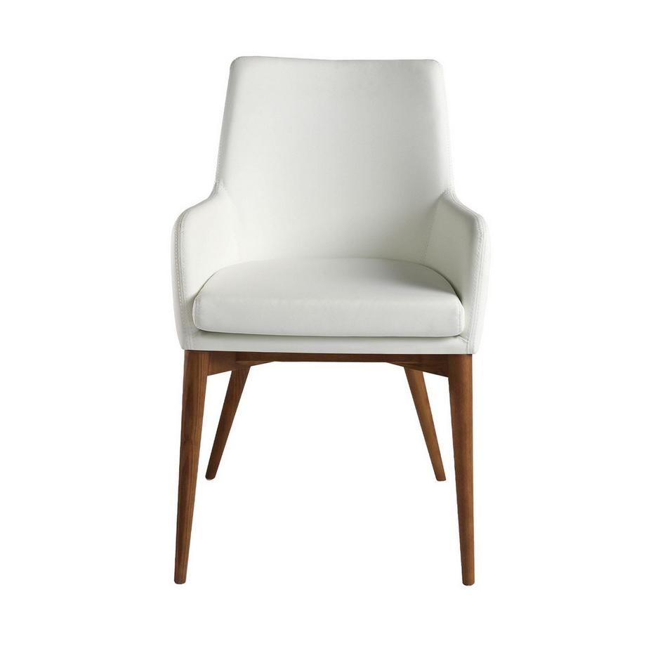 ANGEL CERDA Sedia in ecopelle bianca  