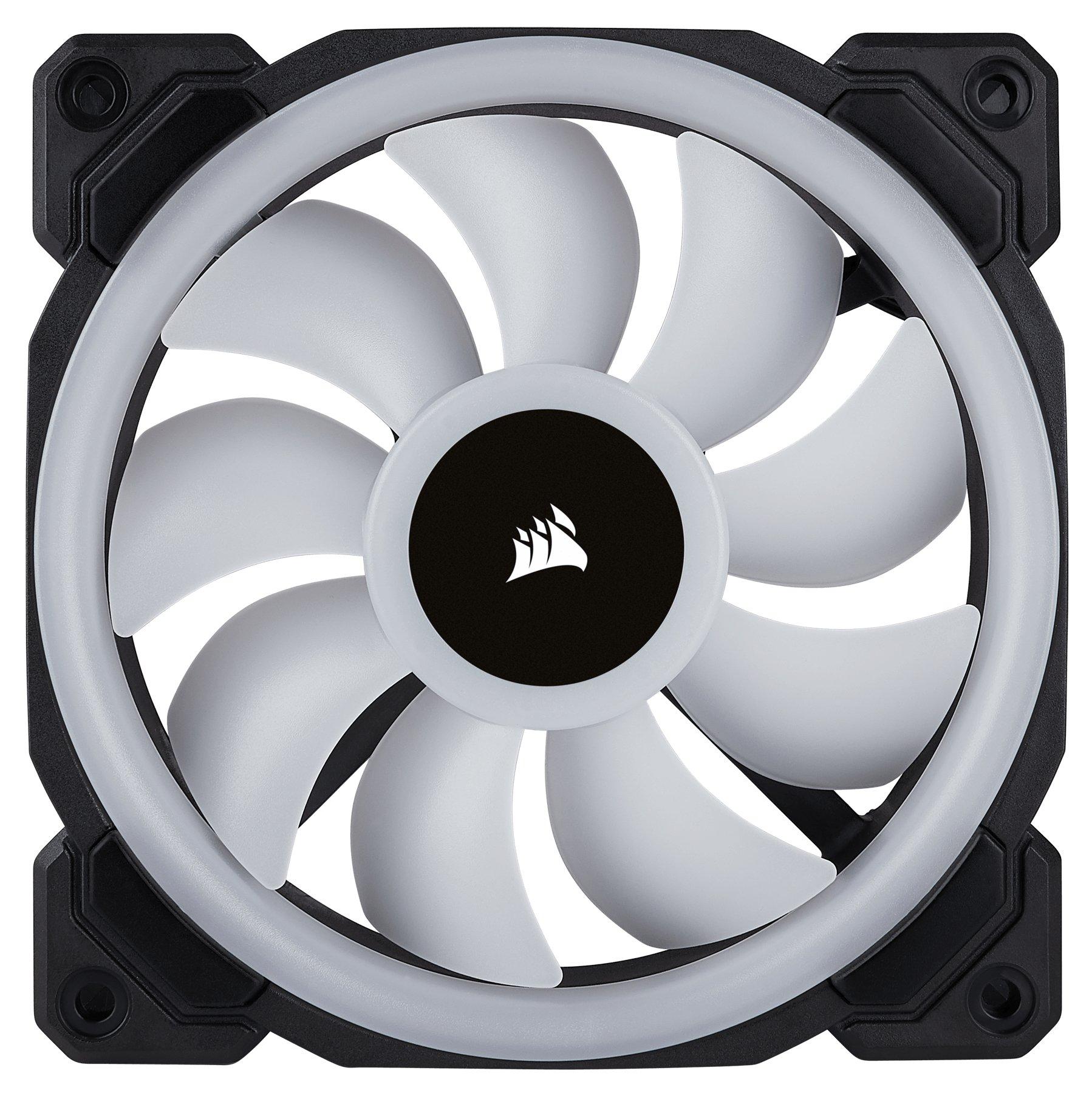 Corsair  LL120 RGB Case per computer Ventilatore 12 cm Nero, Bianco 