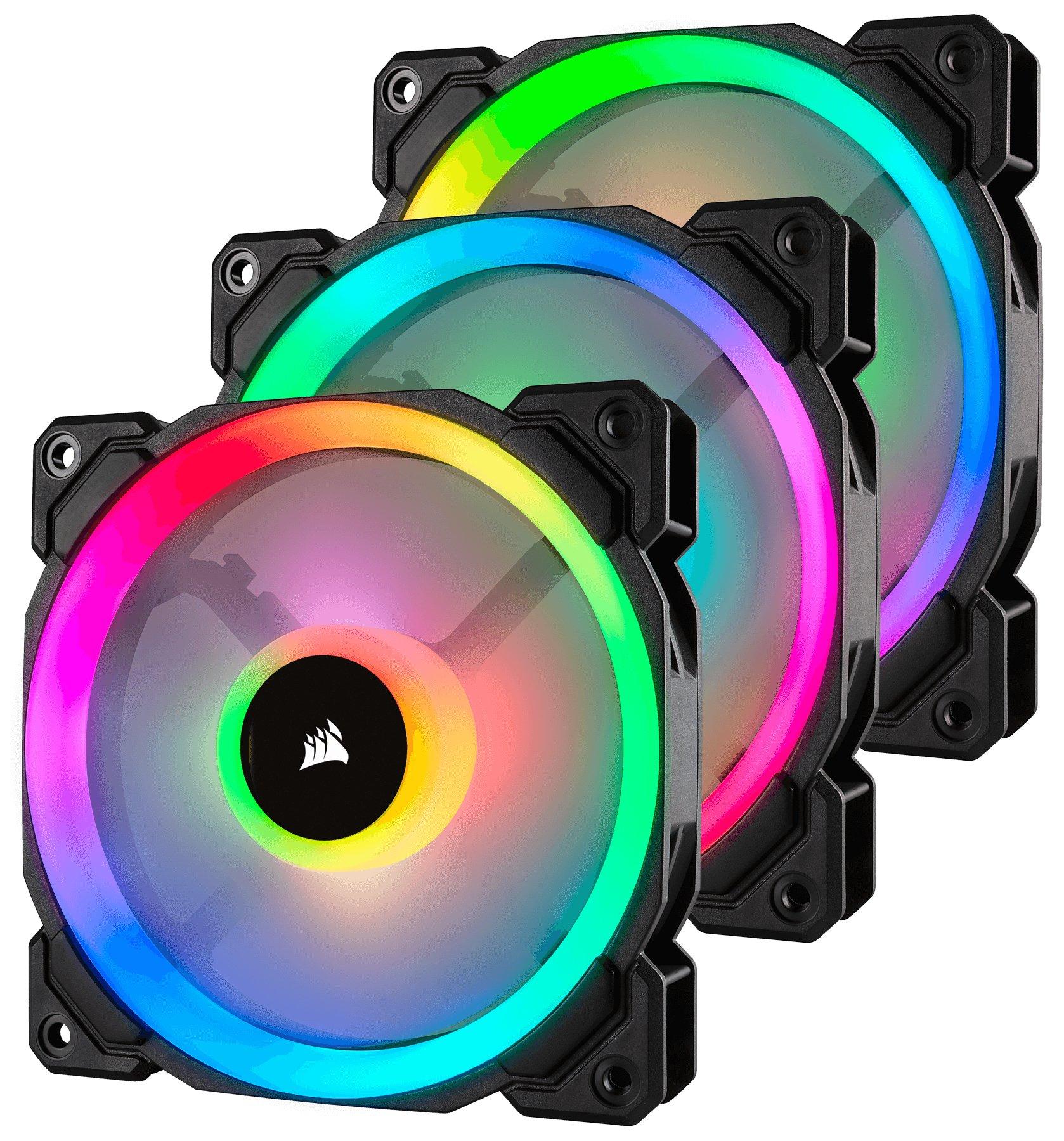 Corsair  LL120 RGB Case per computer Ventilatore 12 cm Nero, Bianco 