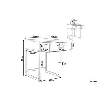 Beliani Beistelltisch aus MDF-Platte Modern LARGO  