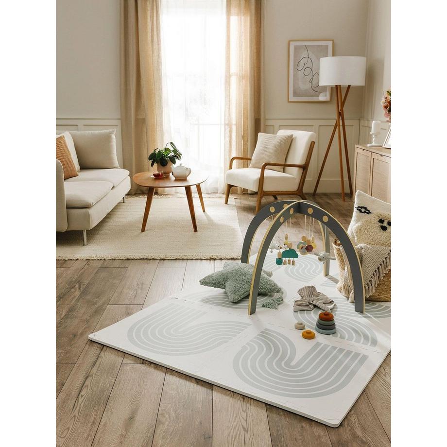 Benuta Tappeto da gioco Archie Crema/Grigio  