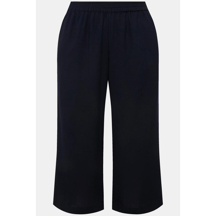 Ulla Popken Jupe-culotte Longueur Mollet Jambe Large Taille Élastique  