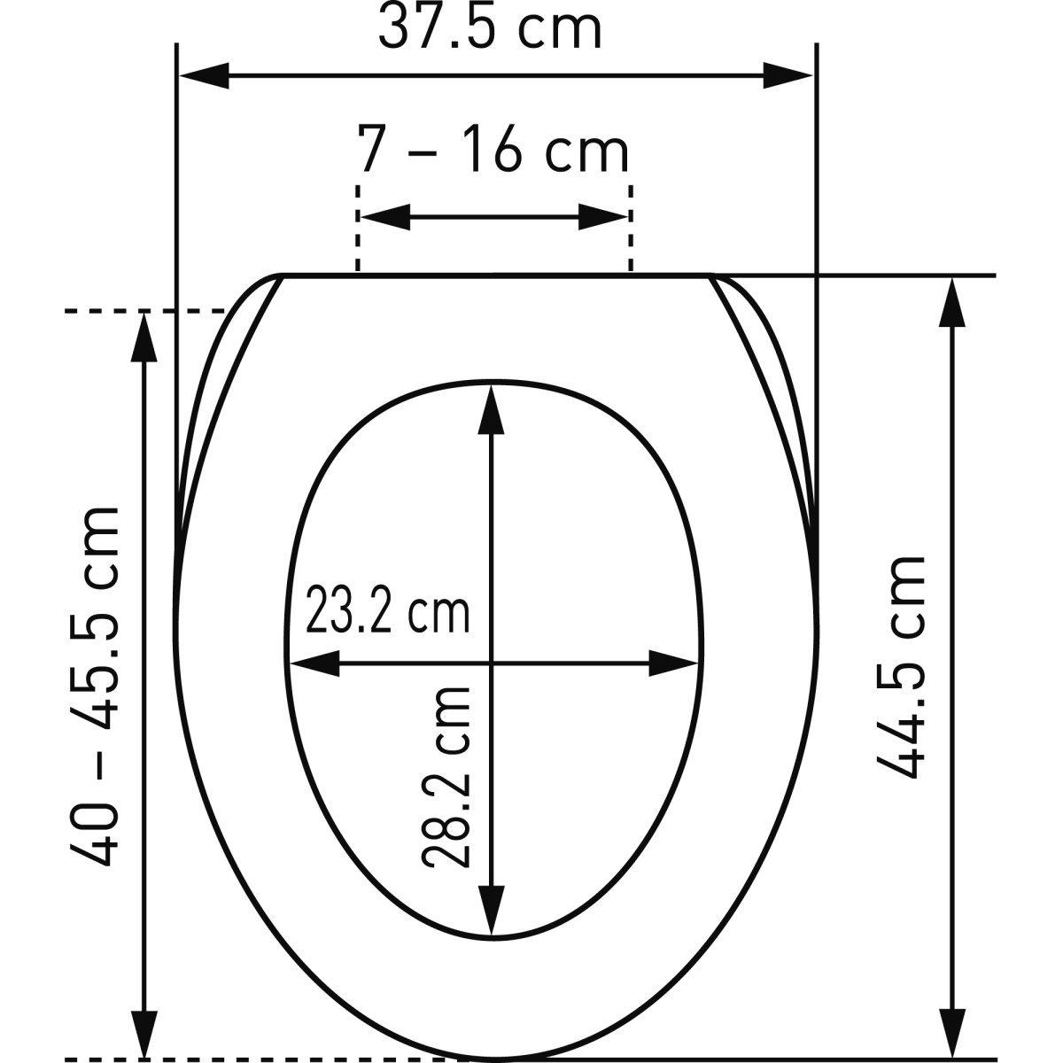 diaqua Siège WC Perth LED Slow Down blanc  