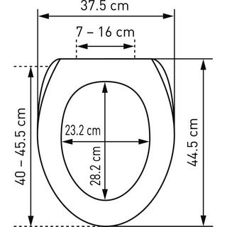 diaqua WC-Sitz Perth LED Slow Down weiss  