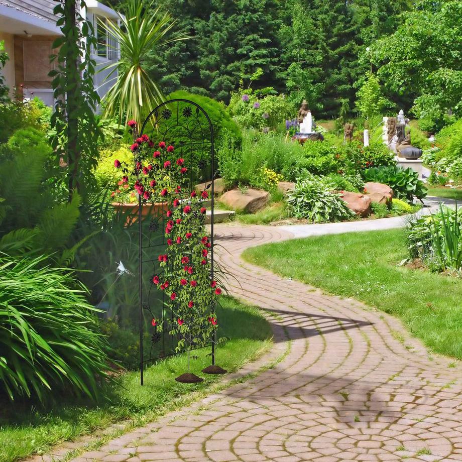 B2X Treillis 180 cm lot de 2 noir  