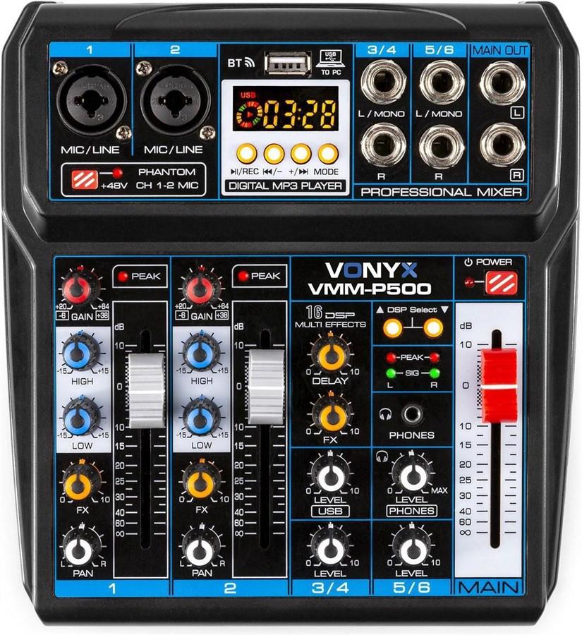 Vonyx  VMM-P500 4-Kanal Mixer 