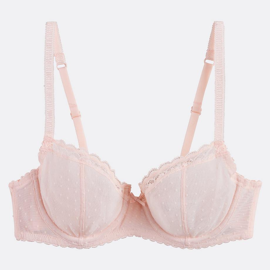 La Redoute Collections Alix Soutien-gorge emboîtant en tulle floqué  
