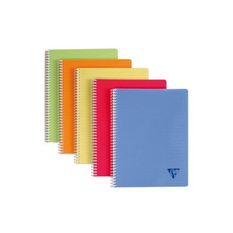 Clairefontaine CLAIREFONTAINE Spiralheft ass. A4 328126 5mm, kariert 90 Blatt  