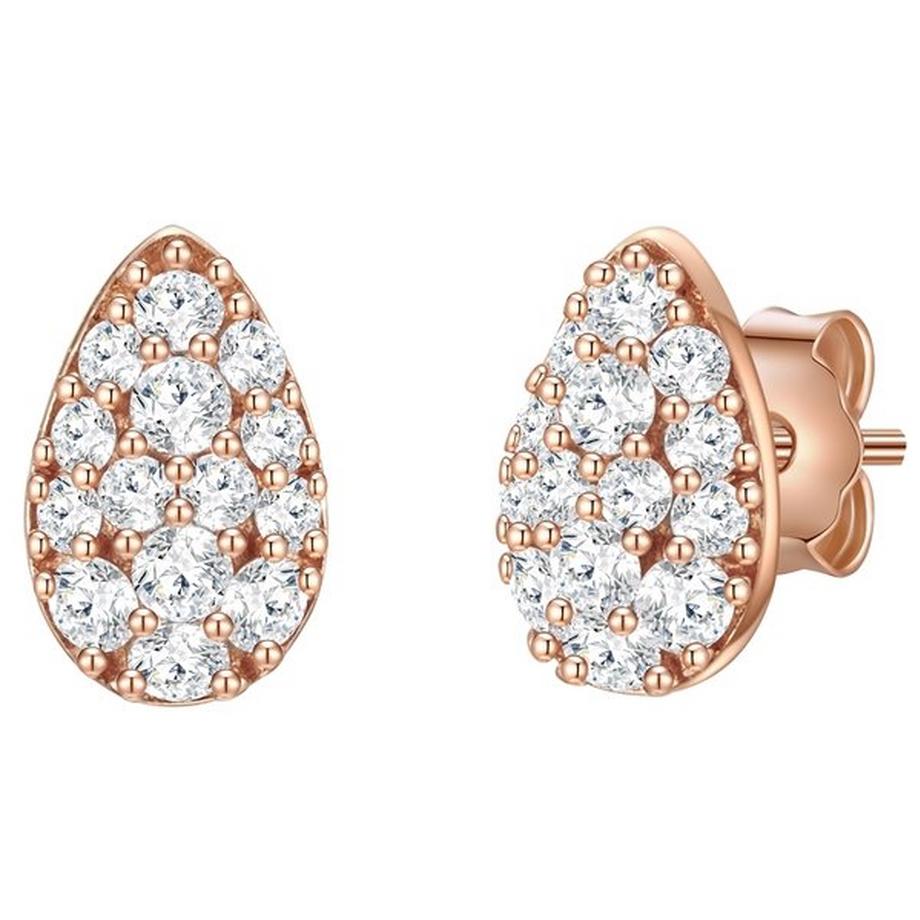 Femme Puces d'oreilles en argent Goutte