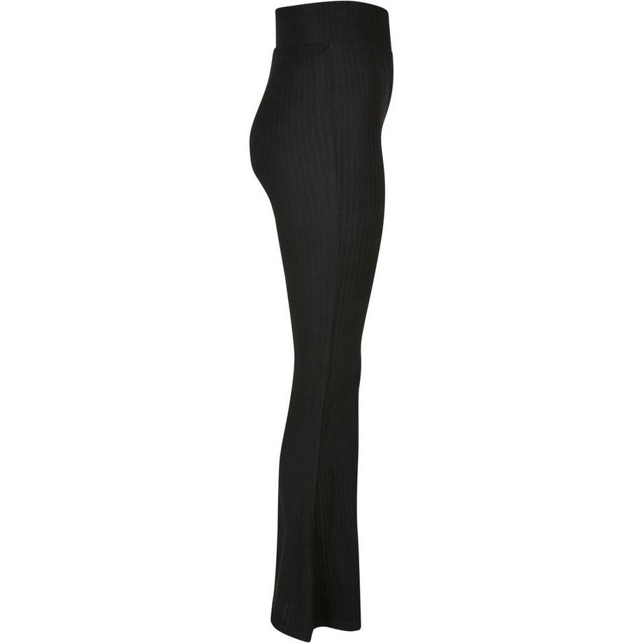URBAN CLASSICS Ausgestellte gerippte High Waist Leggings  