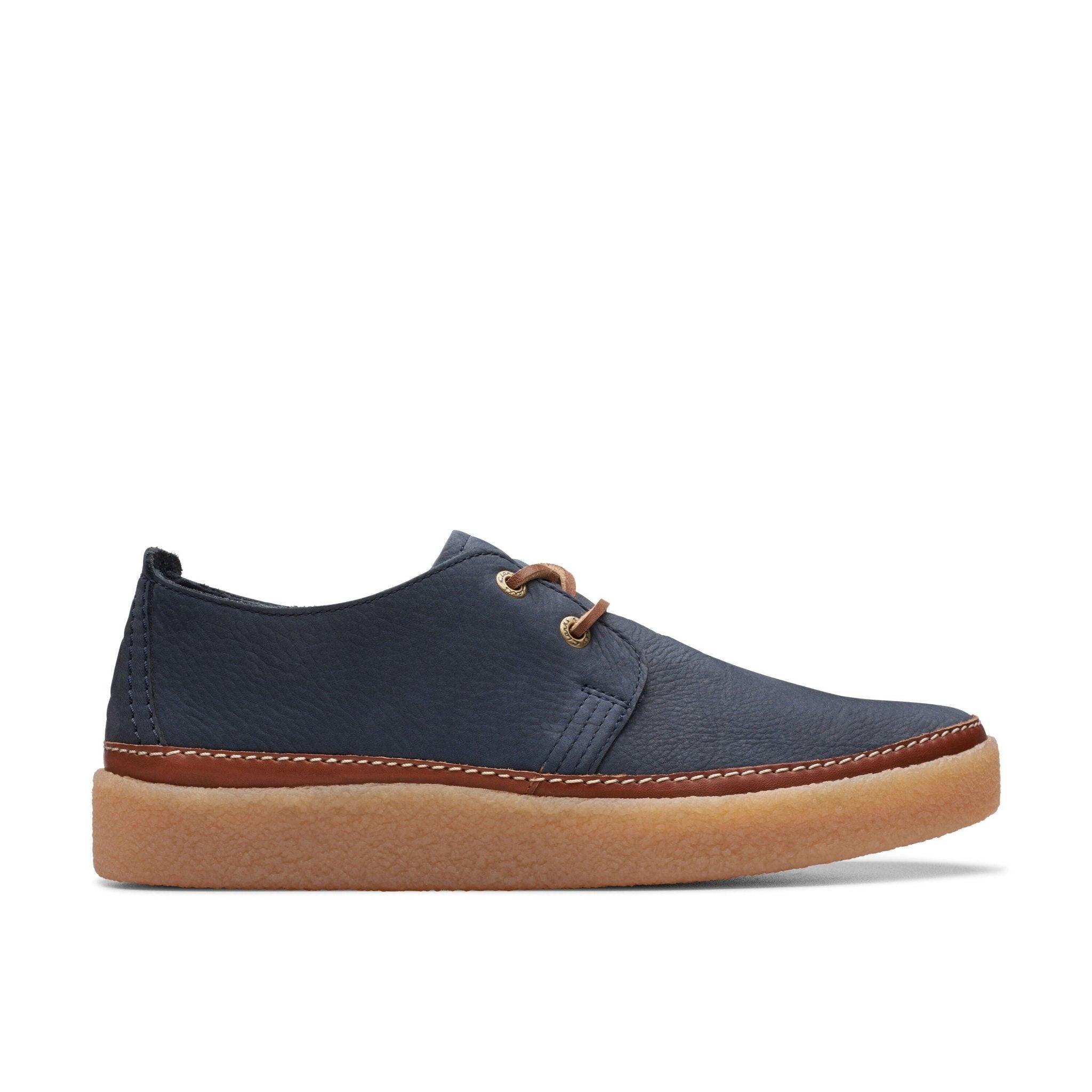 Image of Clarkwood Low - Nubuk Schnürschuh Unisex Blau 42.5