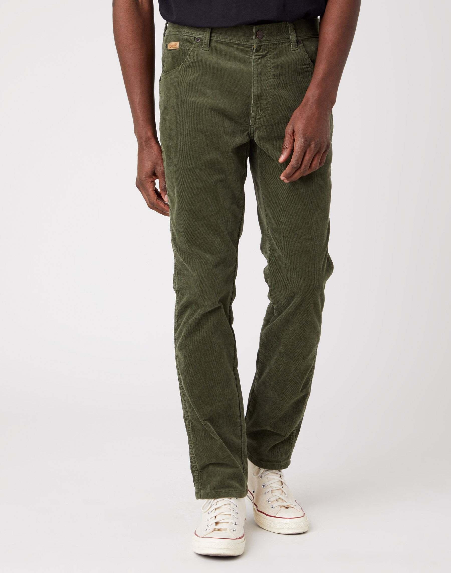 Image of Stoffhose Texas Slim Herren Militärgrün L34/W40