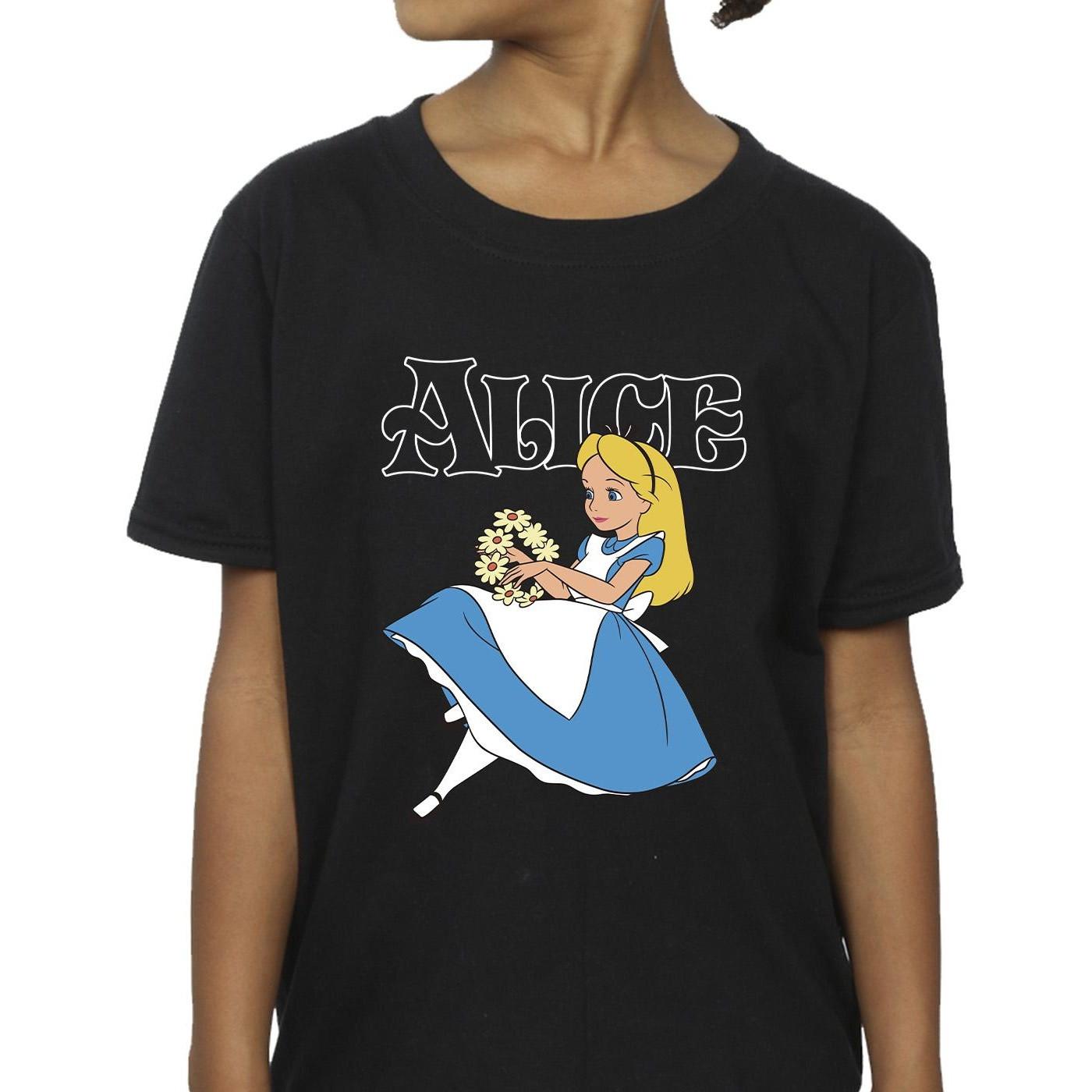 Disney  Tshirt ALICE IN WONDERLAND FLOWERS 