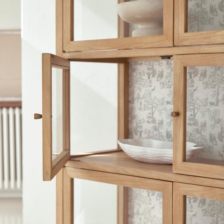 Tikamoon Vetrinetta ampia in legno di quercia Tana  