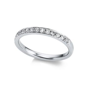 Mémoire-Ring 750/18K Weissgold Diamant 0.29ct.