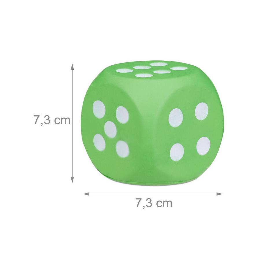 Northix  Lot de 6 dés en mousse 