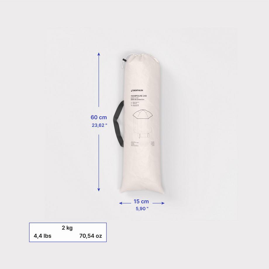 DOMYOS  Trampolinabdeckung mit Befestigung 