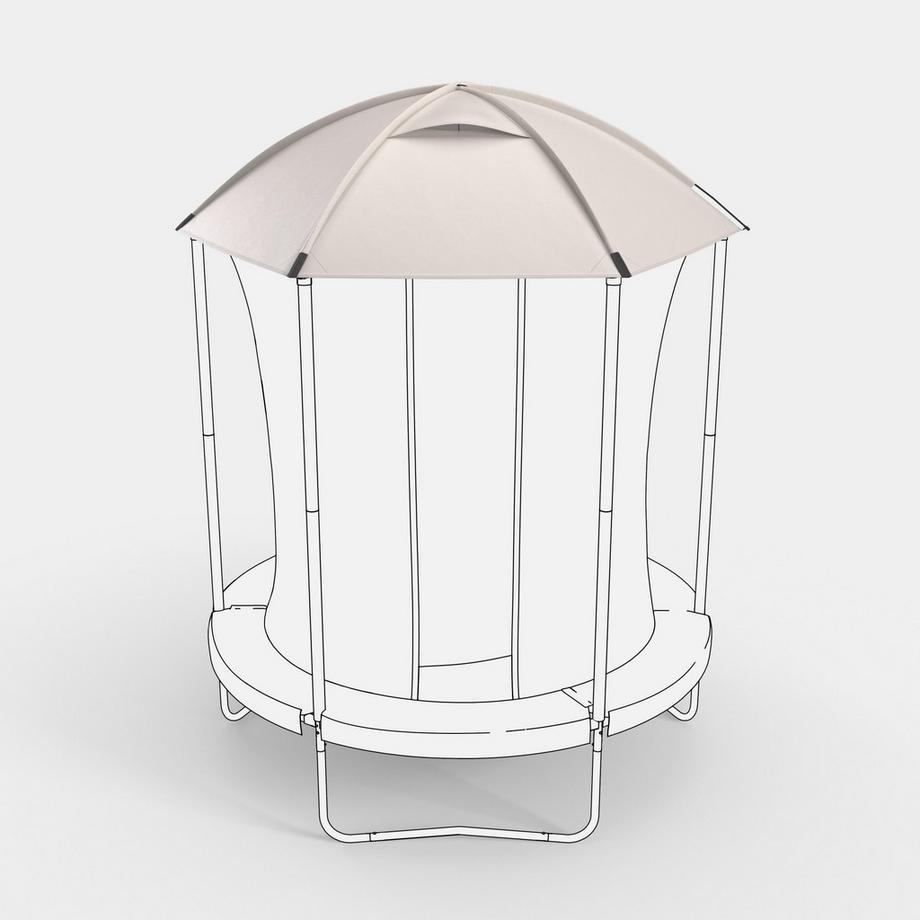 DOMYOS  Trampolinabdeckung mit Befestigung 