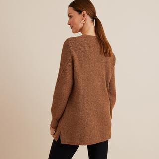 La Redoute Collections  Feinstrickpullover mit V-Ausschnitt 