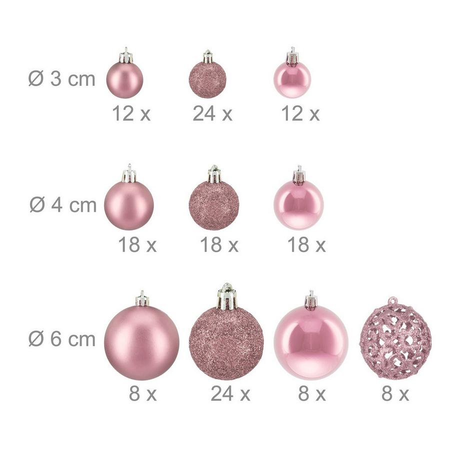 B2X Palline per albero di Natale in set da 150  