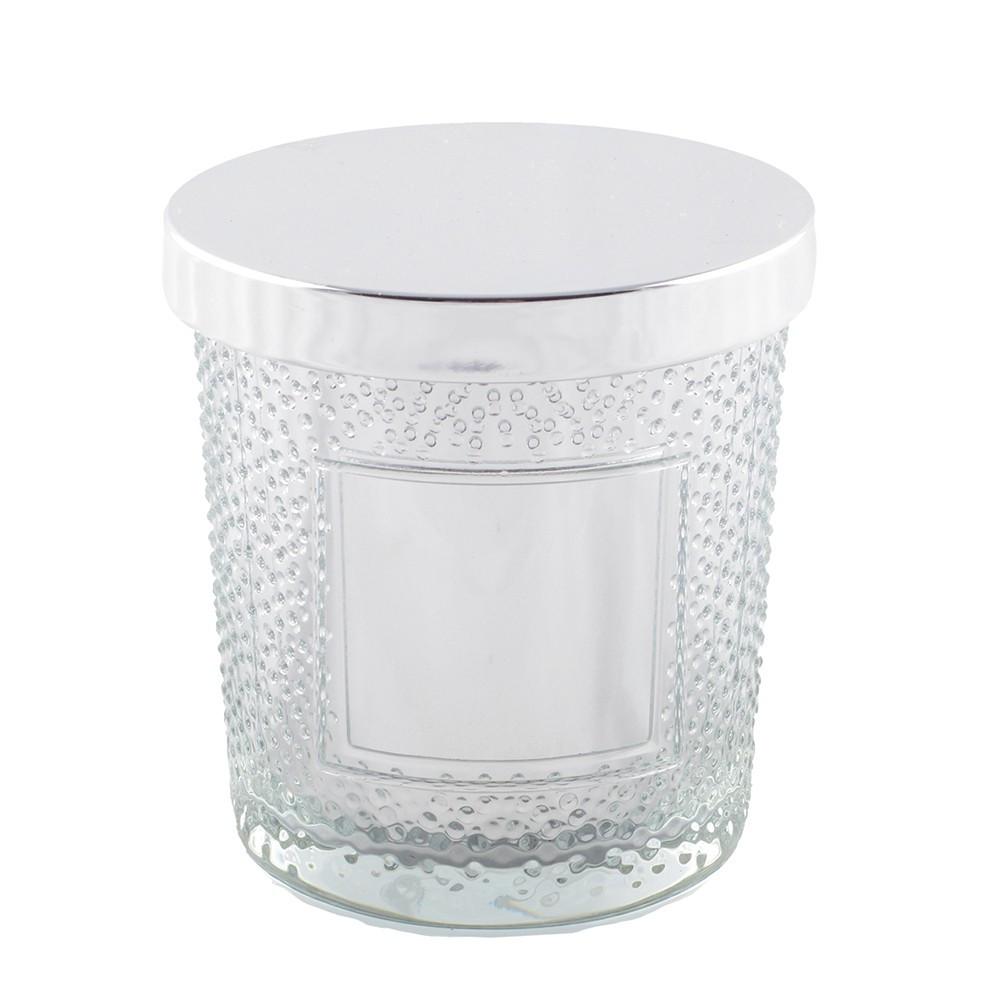 Image of Runde Silberne Kerze Mit Deckel Kokosduft Unisex ONE SIZE