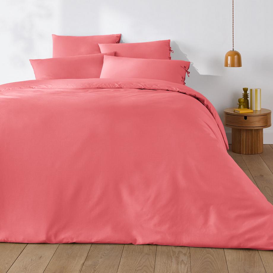 La Redoute Intérieurs Taie d'oreiller unie à nouettes en coton  