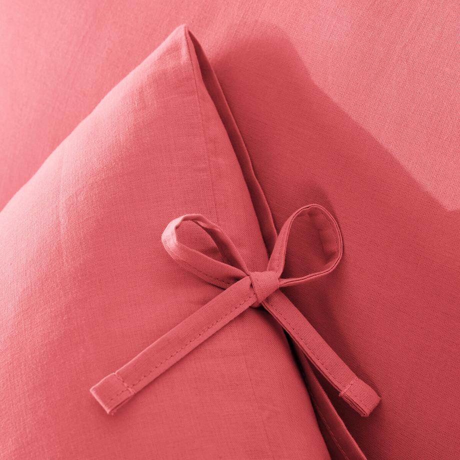 La Redoute Intérieurs Taie d'oreiller unie à nouettes en coton  