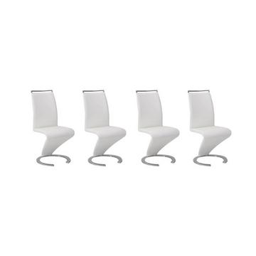 Lot de 4 chaises TWIZY Simili