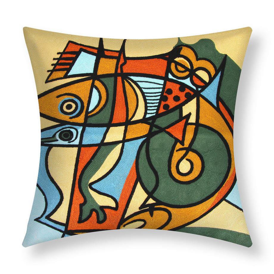 2 Stk. Kissenbezüge Art Aquael