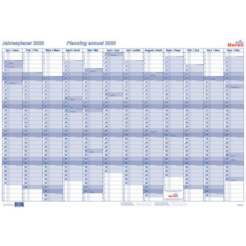 BEREC Jahresplan quer 90x60cm B 5670 TF/22 2022, blau