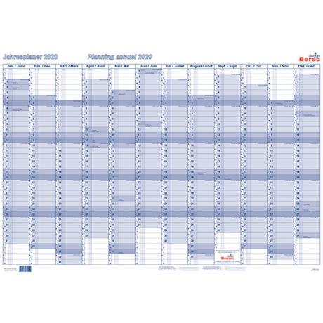 Berec BEREC Jahresplan quer 90x60cm B 5670 TF/22 2022, blau  