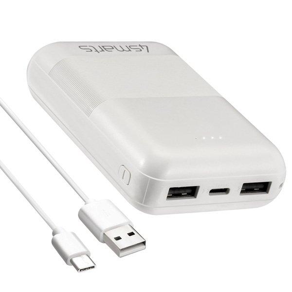 4smarts  Powerbank USB + USB-C Blanc 4Smarts 