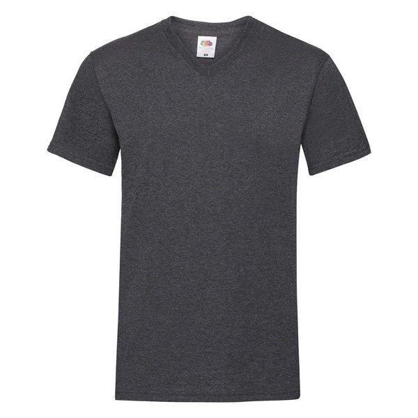 Fruit of the Loom  Valueweight Tshirt Männer mit VAusschnitt, kurzärmlig 