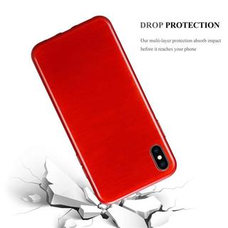 Cadorabo  Housse compatible avec Apple iPhone XS MAX - Coque de protection en silicone TPU flexible au design brossé 