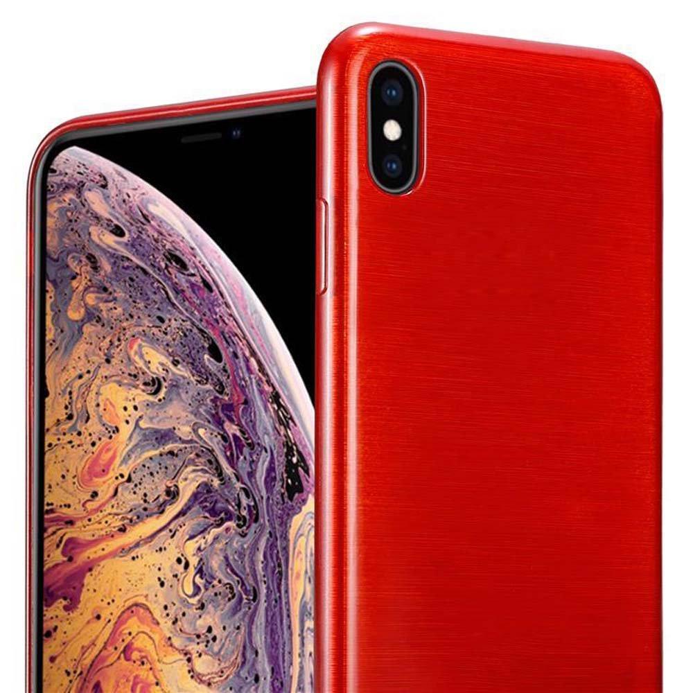 Cadorabo  Housse compatible avec Apple iPhone XS MAX - Coque de protection en silicone TPU flexible au design brossé 