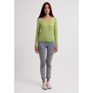 CASH-MERE.CH  Recycelter Kaschmir V-Ausschnitt Pullover 