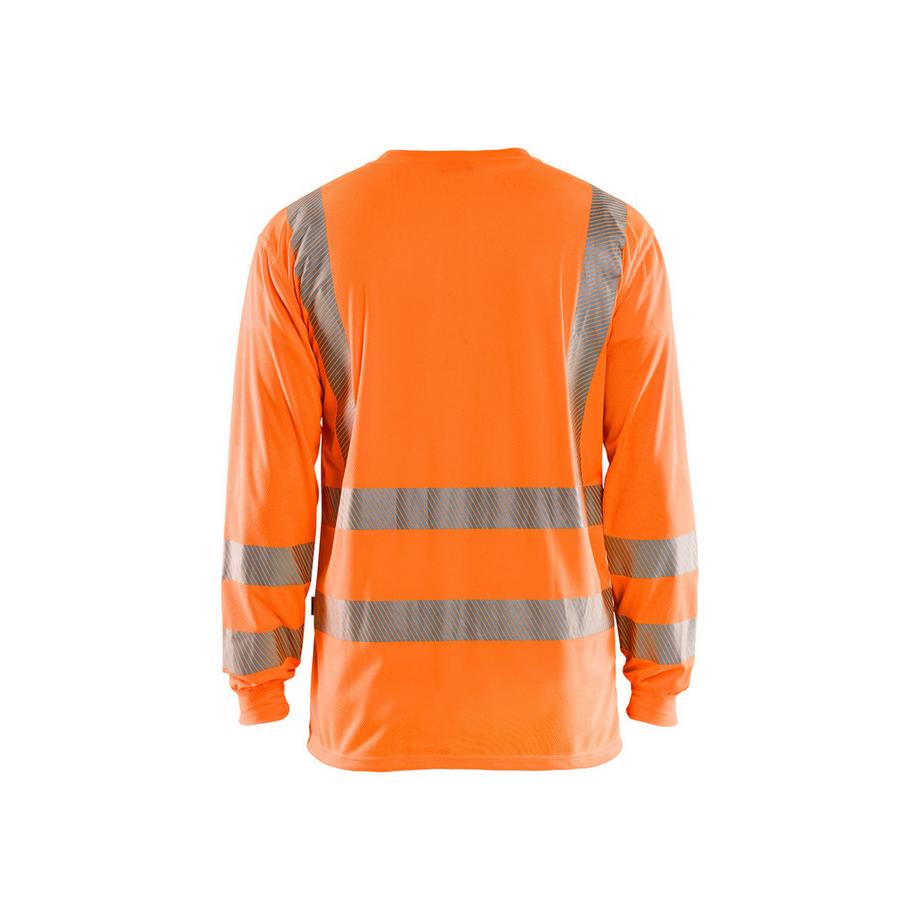 Blaklader Langarm High Visibility V-Ausschnitt T-Shirt mit UV-Schutz  