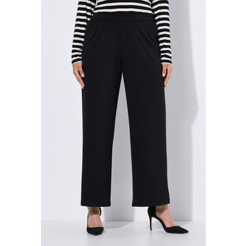 Pantaloni modello Mary con taglio della gamba ampio e dritto e cintura elastica