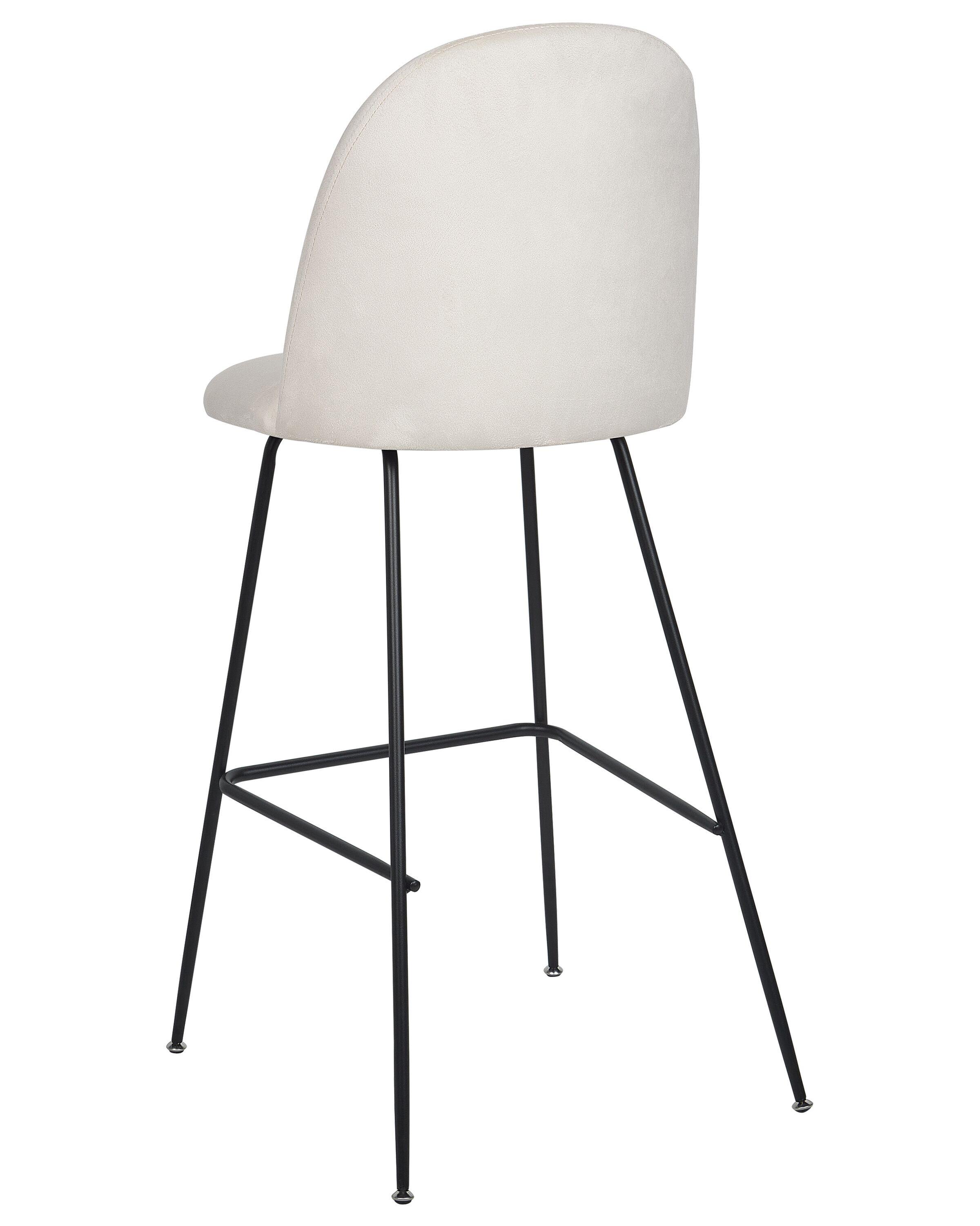 Beliani Set mit 2 Barstühlen aus Samtstoff Modern ARCOLA  