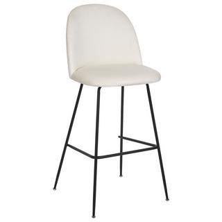 Beliani Lot de 2 chaises de bar en Velours Moderne ARCOLA  