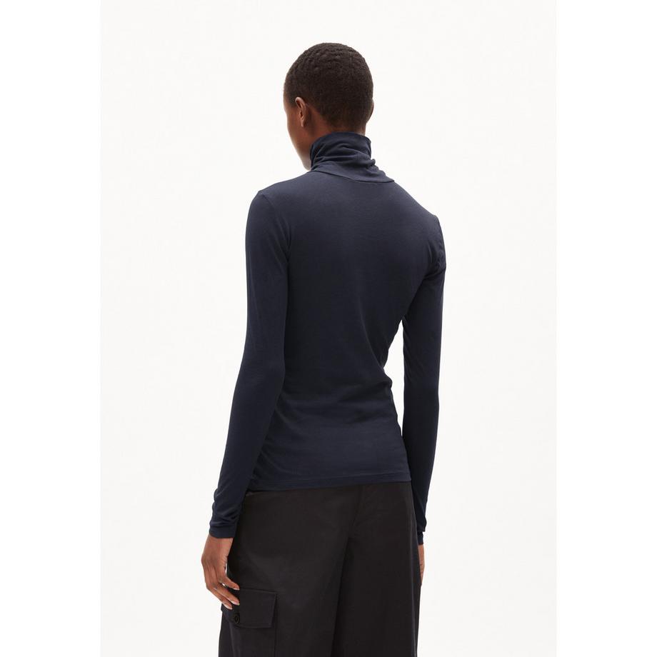 ARMEDANGELS Graziliaa Soft Langarm Mock Neck T-Shirt  